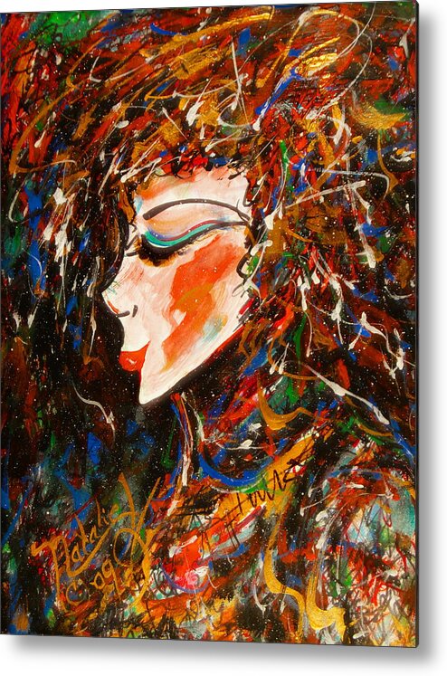 Sophisticated Metal Print featuring the painting Sophisticated Lady by Natalie Holland