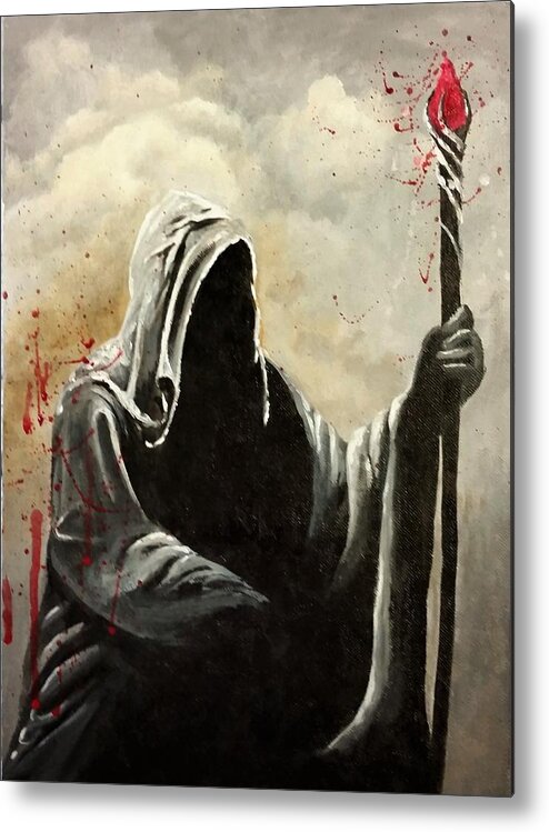 Sorcerer Metal Print featuring the painting Sorcery by Anne Gardner