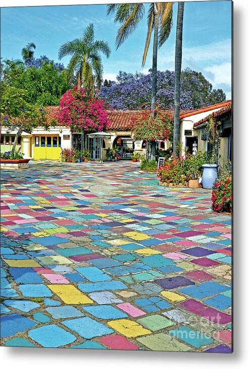 Happy Place Metal Print featuring the photograph Spanish Village Art Center - Balboa Park, San Diego, California by Denise Strahm