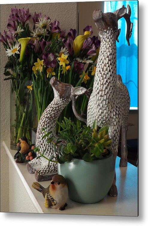 Still Life Metal Print featuring the photograph Spring Decor by Richard Thomas