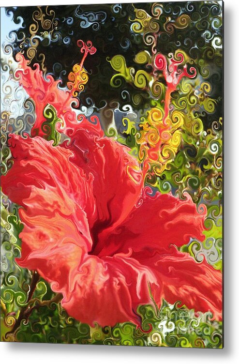 Hibiscus Metal Print featuring the photograph Spring Hibiscus by Daniele Smith