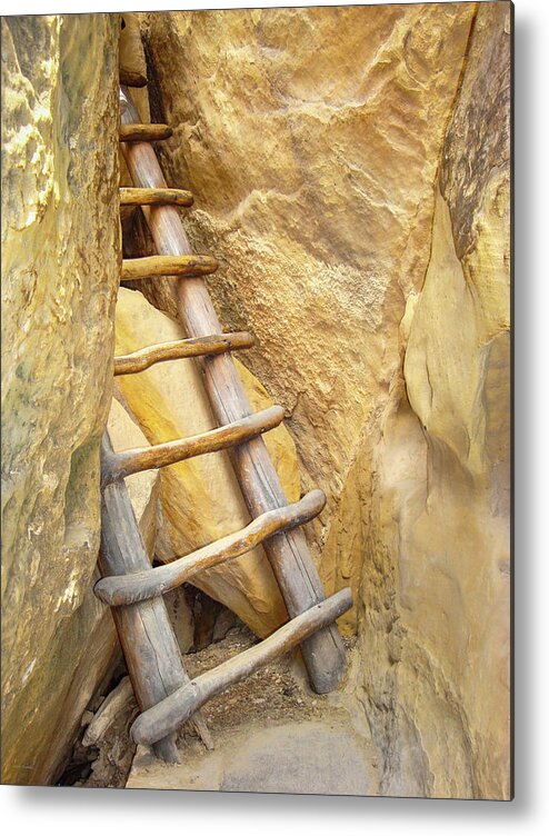 Stairs Metal Print featuring the photograph Stairs From The Canyon by Ross Henton
