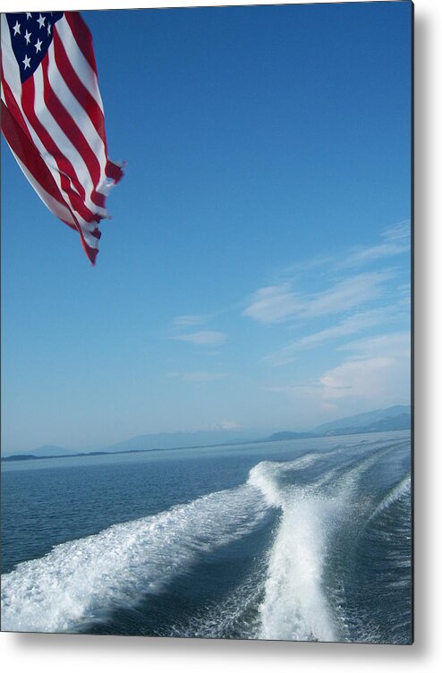 Flag Metal Print featuring the photograph Still Waving by Ken Day
