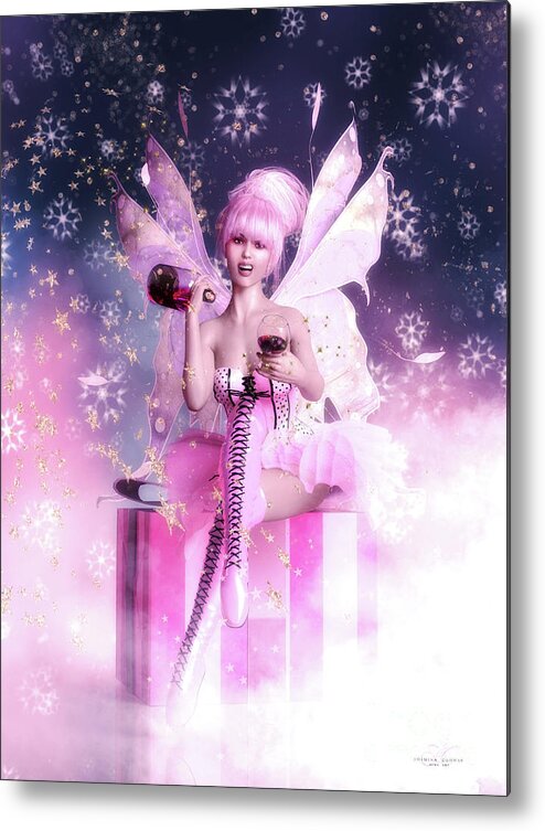 Sugar Plum Fairy Metal Print featuring the digital art Sugar Plum Fairy by Shanina Conway