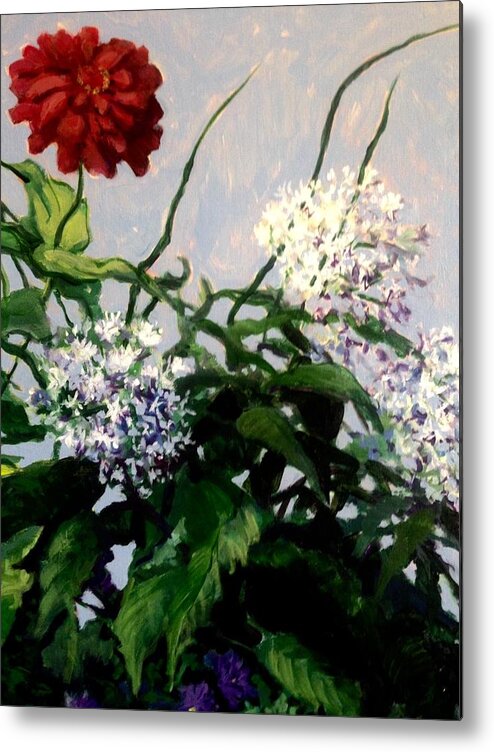 Flowers Metal Print featuring the painting Summer Flowers 1 by Jeanette Jarmon