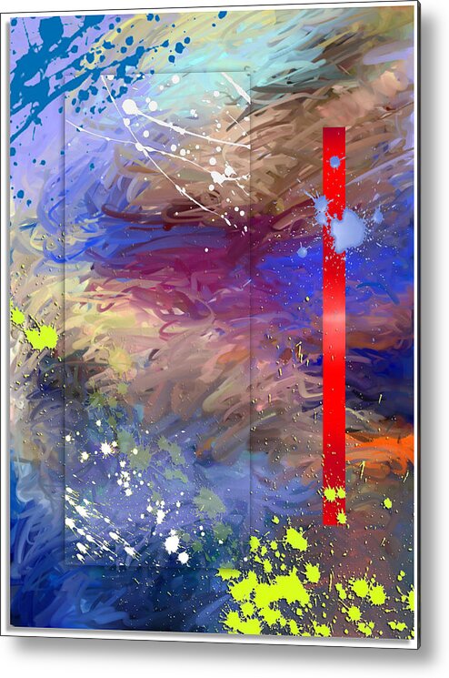 Abstract Metal Print featuring the digital art Summer Harvest by Snake Jagger