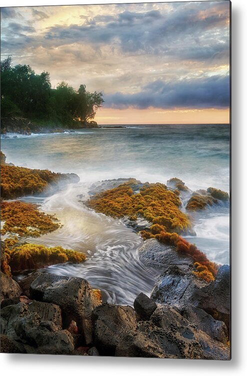 Hawaii Metal Print featuring the photograph Sunset at Lyman's by Christopher Johnson