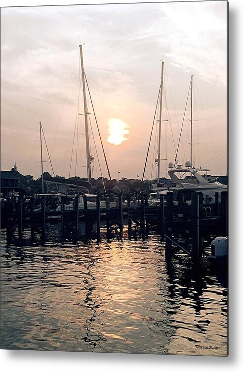Sunset Metal Print featuring the photograph Sunset In Nantucket by Marian Lonzetta