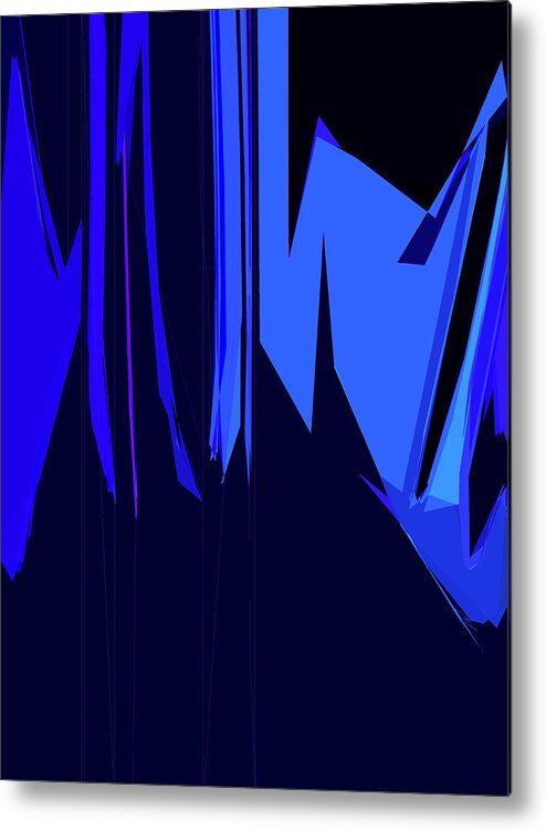 Abstract Metal Print featuring the digital art Supplication 2 by Gina Harrison