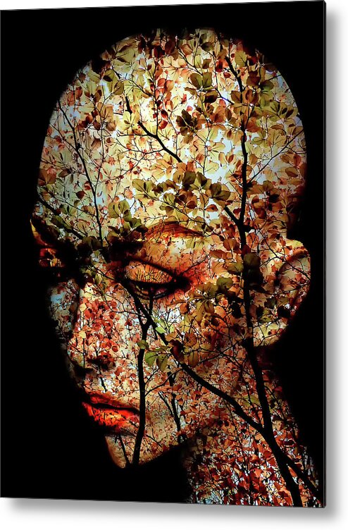 Autumn Metal Print featuring the photograph The autumn in mind by Gabi Hampe