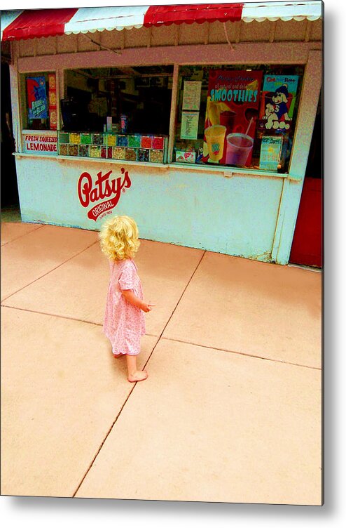 Child Metal Print featuring the photograph The Candy Store by Lanita Williams