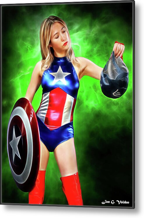 Captain America Metal Print featuring the photograph The Captains Replacement by Jon Volden