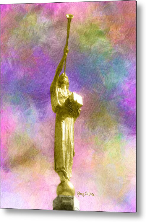 Moroni Metal Print featuring the painting The Morning Breaks by Greg Collins