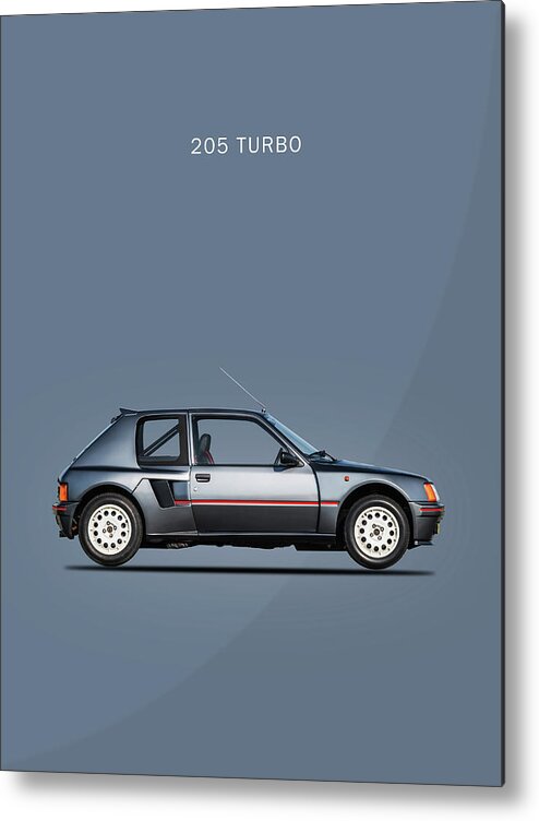 Peugeot 205 Turbo Metal Print featuring the photograph The Peugeot 205 Turbo by Mark Rogan