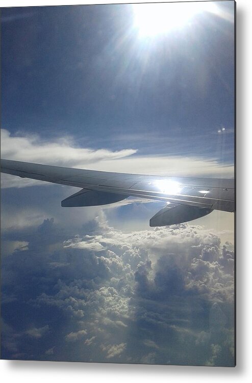 Sky Metal Print featuring the photograph The Sky from Plane by The Unique Shop