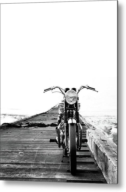 Motorcycle Metal Print featuring the photograph The Solo Mount by Mark Rogan