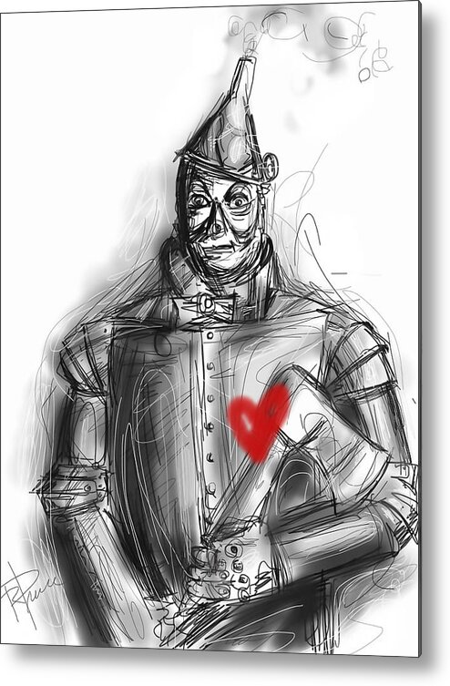 The Tin Man Metal Print featuring the digital art The Tin Man by Russell Pierce