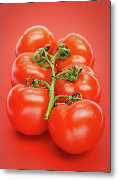 Tomatoes Metal Print featuring the photograph Tomatoes by Wim Lanclus