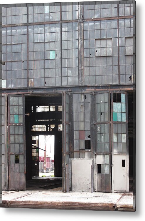 Old Train Repair Metal Print featuring the photograph Train Repair Station by Feather Redfox