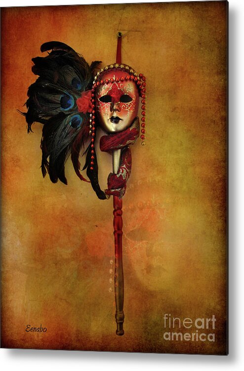 Carnival Mask Metal Print featuring the photograph Venetian Mask by Eena Bo