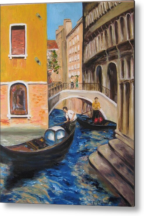 Landscape Metal Print featuring the painting Venice Afternoon by Lisa Boyd