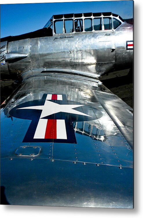 War Plane Metal Print featuring the photograph Vintage Warrior by Neil Pankler