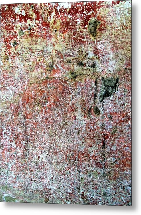 Texture Metal Print featuring the photograph Wall Abstract 169 by Maria Huntley