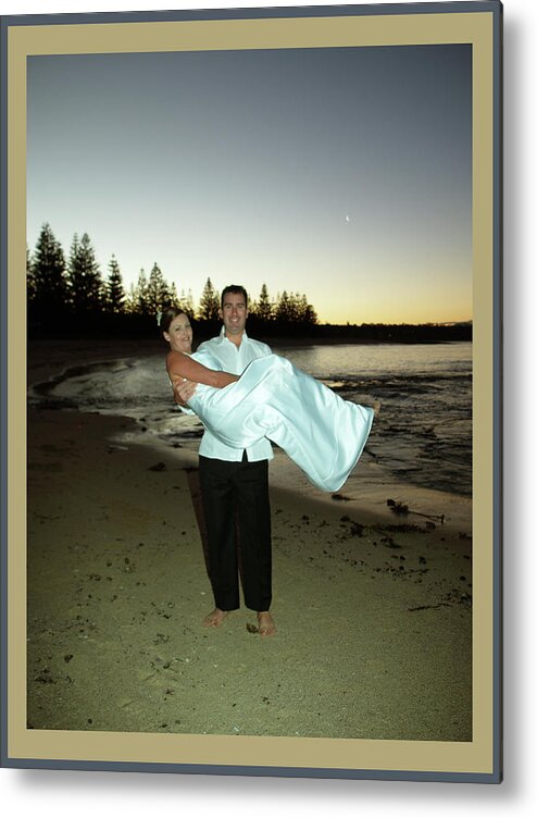 Groom Metal Print featuring the photograph Wedding 3 by Elisabeth Dubois