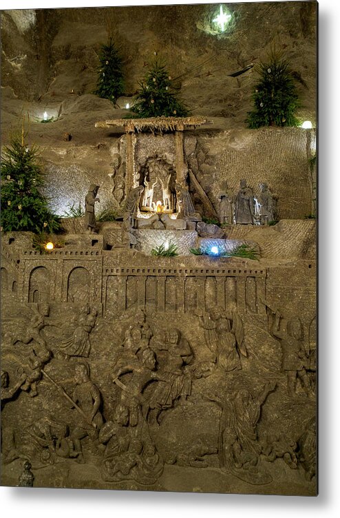 Digging Metal Print featuring the photograph Wieliczka Salt Mines by Mark Llewellyn
