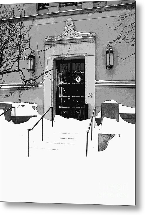Snow Metal Print featuring the photograph Winter Weather Snow Storm by Phil Perkins