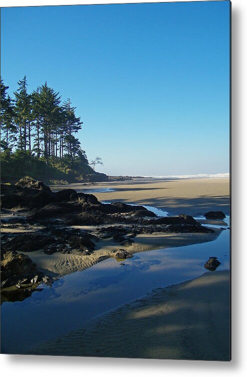 Yachats Metal Print featuring the photograph Yachats Estuary by Gale Cochran-Smith