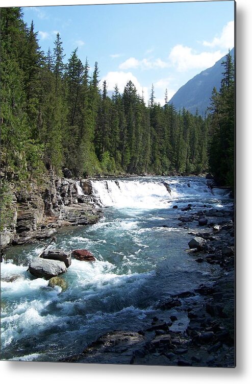 Water Metal Print featuring the photograph Yellowstone River by Constance Drescher