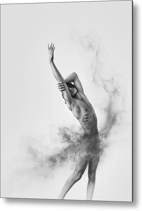 Fine Art Nude Metal Print featuring the photograph by Babak Haghi