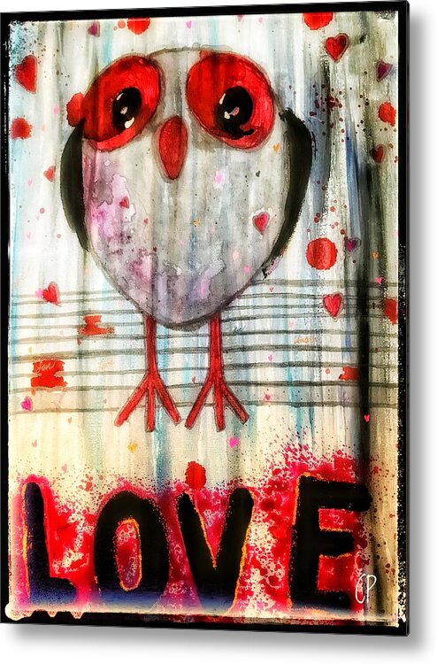 Love Metal Print featuring the painting Love #1 by Christine Paris