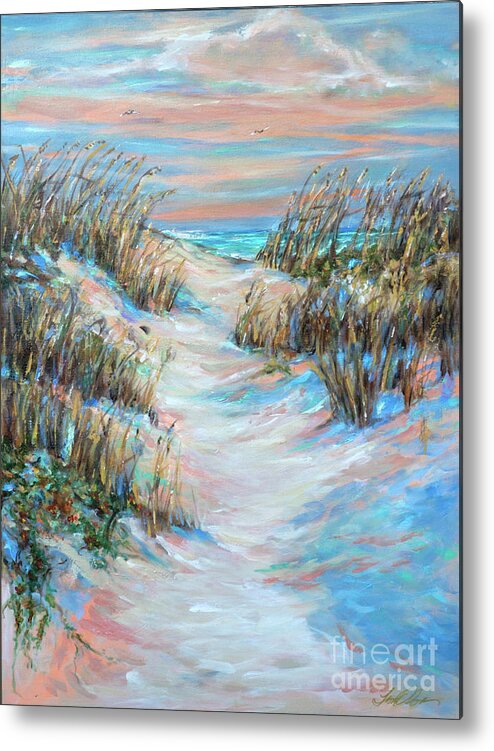 Beach Metal Print featuring the painting Peace #2 by Linda Olsen