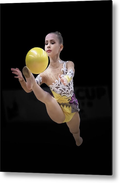 Rhythmic Gymnastics
Girl
Performance Metal Print featuring the photograph Rhythmic Gymnastics #1 by Alex Lu