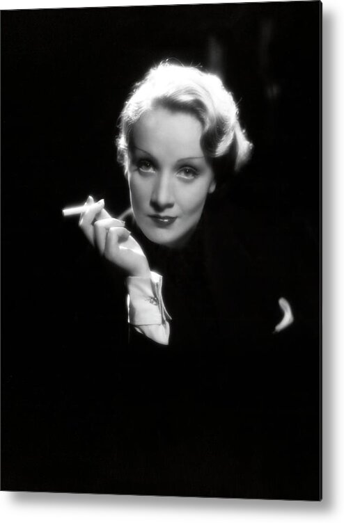 Marlene Dietrich Metal Print featuring the photograph Marlene Dietrich . #16 by Album