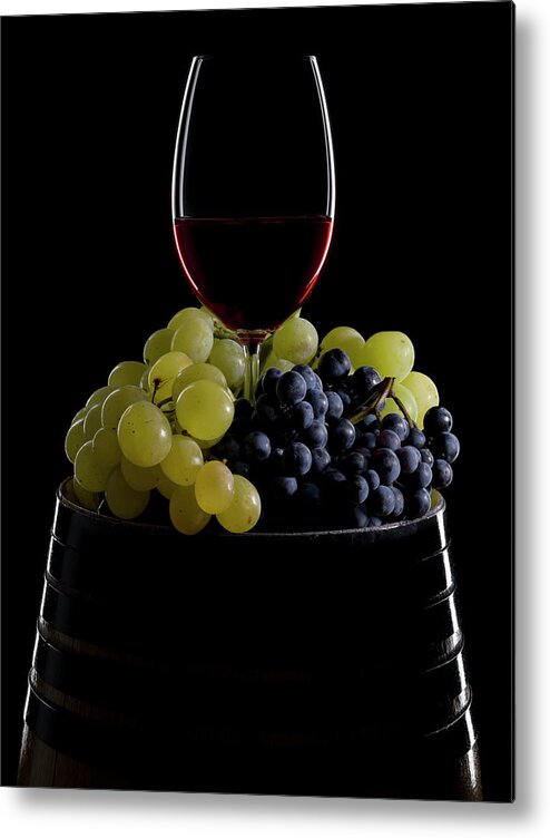 Alcohol Metal Print featuring the photograph Wine #2 by Syldavia