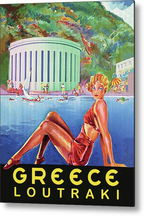 Greece Metal Print featuring the digital art Greece #4 by Long Shot