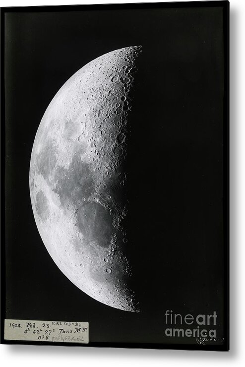 Astronomical Metal Print featuring the photograph Phase Of The Moon #6 by Royal Astronomical Society/science Photo Library