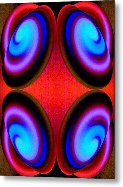 Abstract Metal Print featuring the digital art Abstract Decor 9 by Will Borden