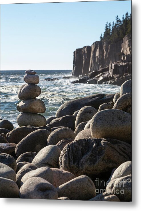 Acadia Metal Print featuring the photograph Acadia Rocks by Karin Pinkham