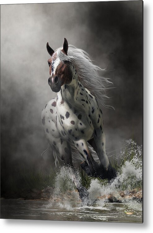 Appaloosa Metal Print featuring the digital art Appaloosa by Daniel Eskridge