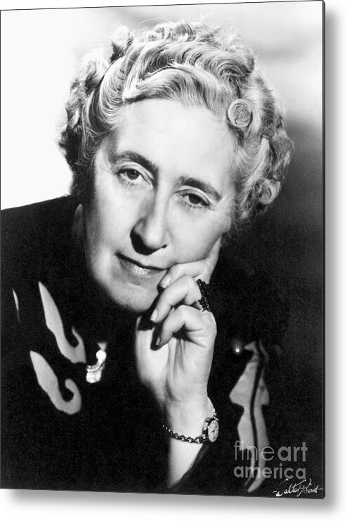 People Metal Print featuring the photograph Author Agatha Christie by Bettmann