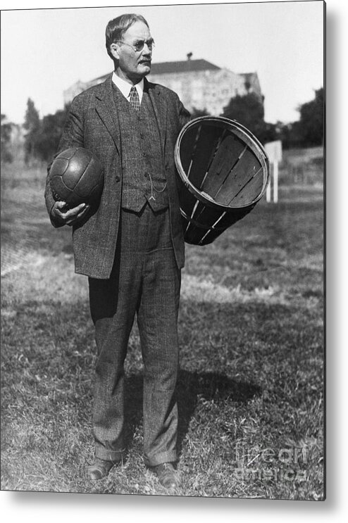 People Metal Print featuring the photograph Basketballs Inventor Dr. Naismith by Bettmann
