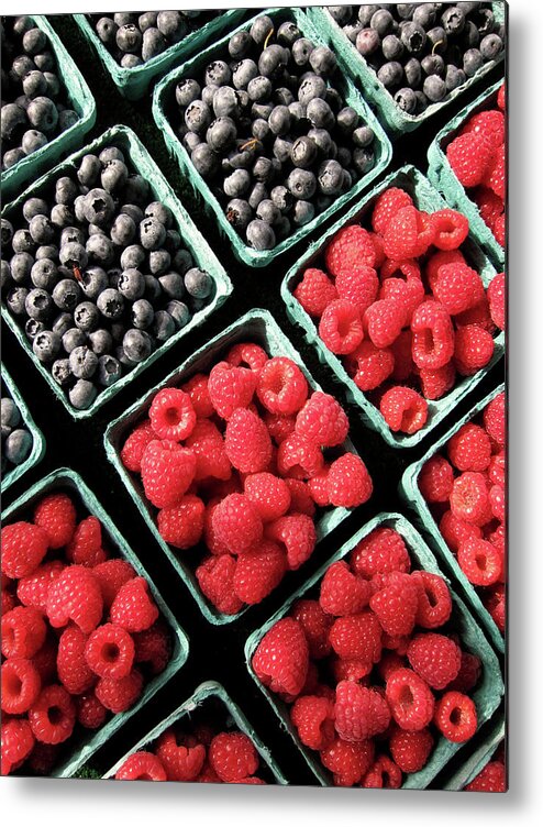 Scenics Metal Print featuring the photograph Berry Baskets by Denise Taylor