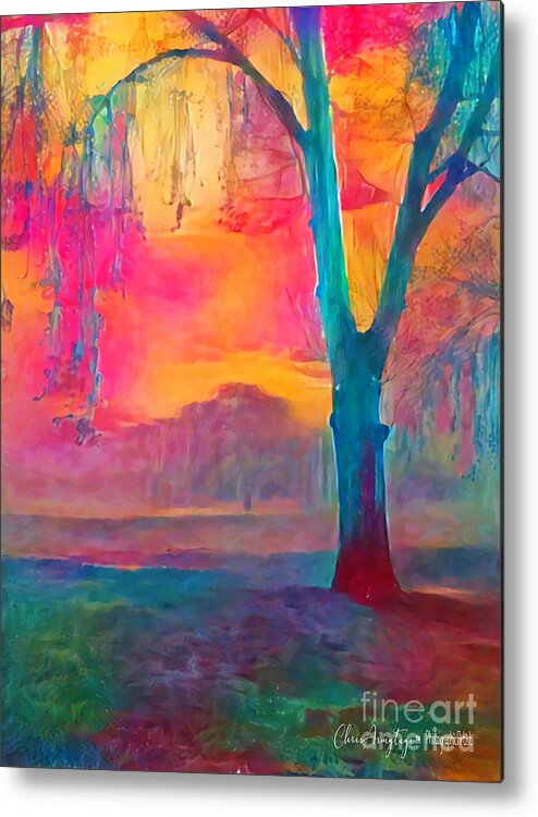 Australia Metal Print featuring the painting Bush Sunset by Chris Armytage