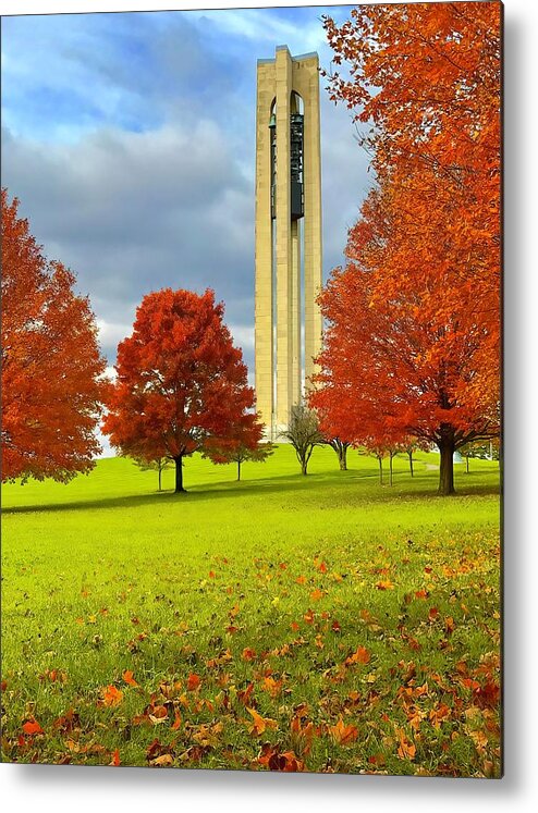  Metal Print featuring the photograph Carillon In Fall by Jack Wilson