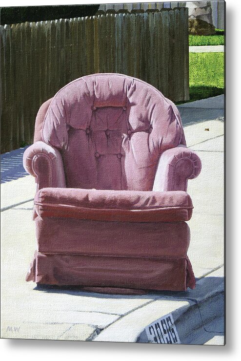 Chair Metal Print featuring the painting Chairy by Michael Ward