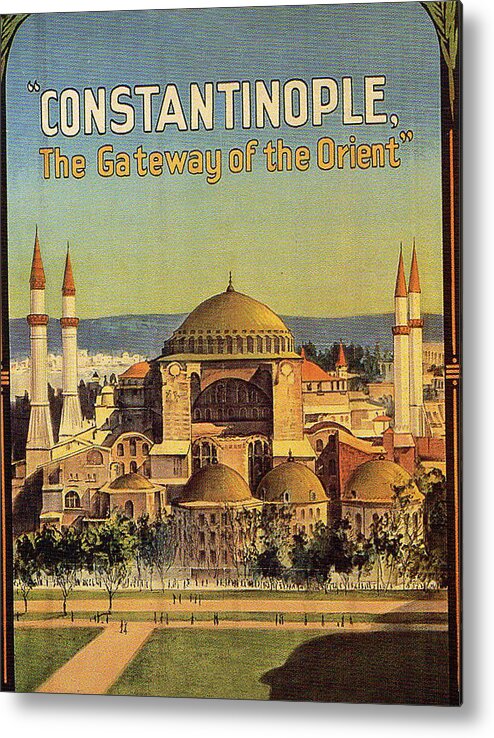 Hagia Sophia Metal Print featuring the digital art Constantinople by Long Shot